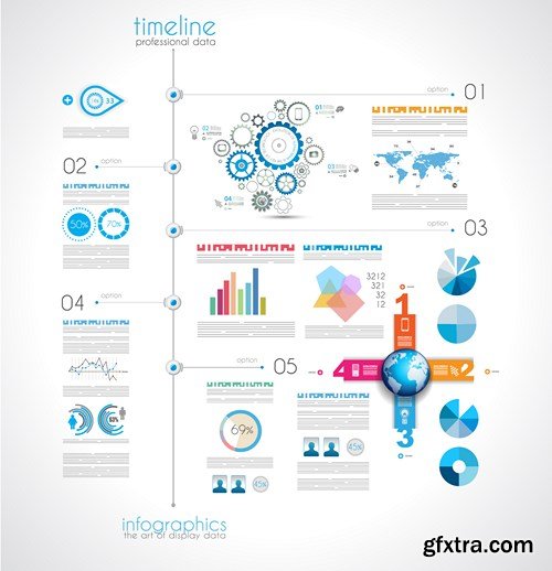 Collection of infographics vol.65, 25xEPS