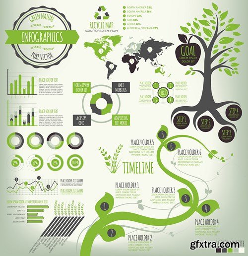 Collection of infographics vol.65, 25xEPS