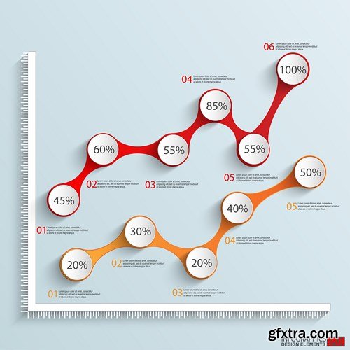 Collection of infographics vol.65, 25xEPS