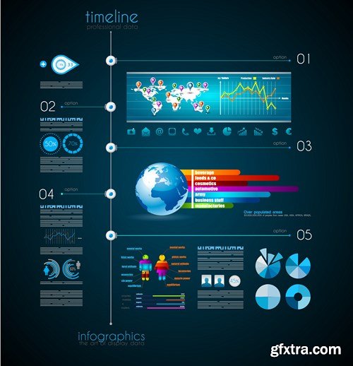 Collection of infographics vol.65, 25xEPS