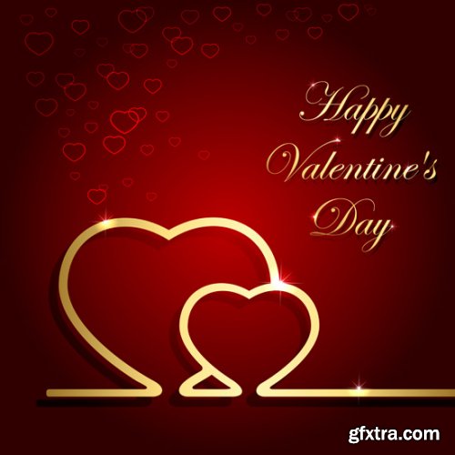 Heart Valentine & Cupids 25xEPS