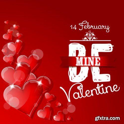 Heart Valentine & Cupids 25xEPS