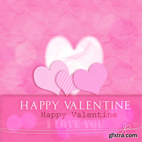 Heart Valentine & Cupids 25xEPS