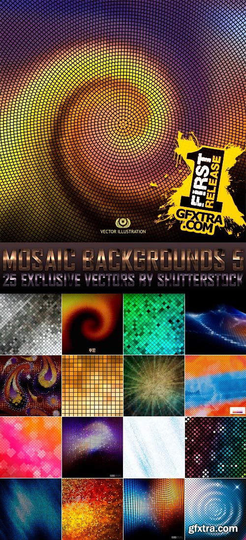 Amazing SS - Mosaic Backgrounds 5, 25xEPS