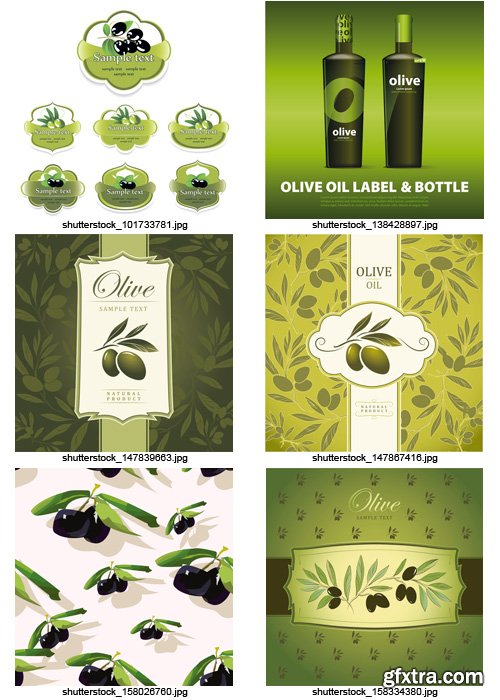 Amazing SS - Collections of Olive Elements 6, 25xEPS