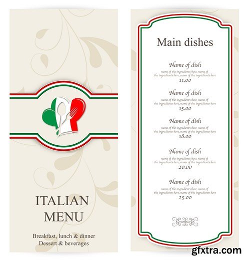 Restaurant Menu Collection, 25xEPS Restaurant Menu Collection, 25xEPS