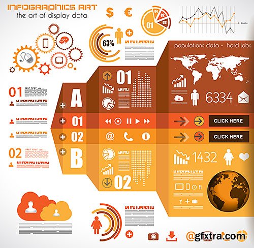 Design templates for enterprises, infographics 11 - VectorStock