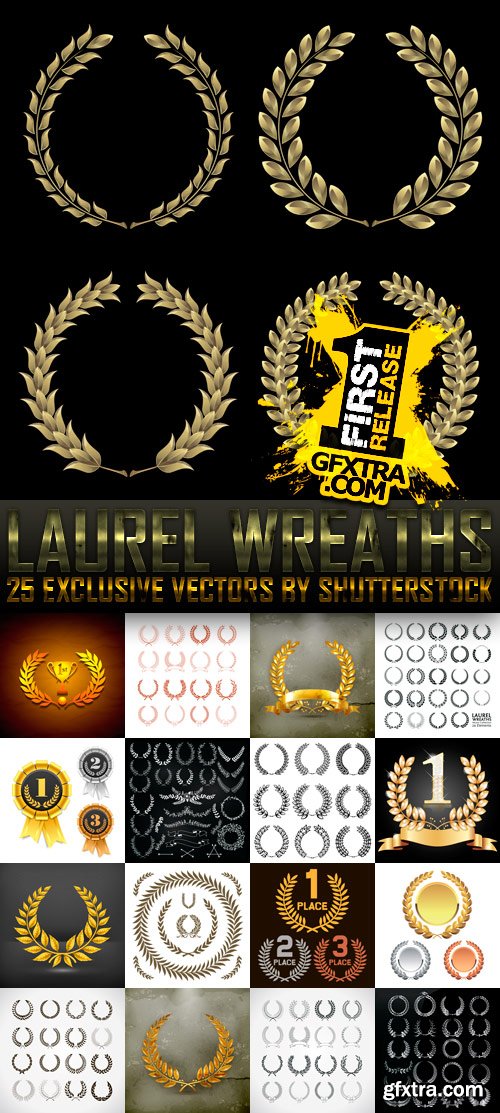 Laurel Wreaths #1, 25xEPS