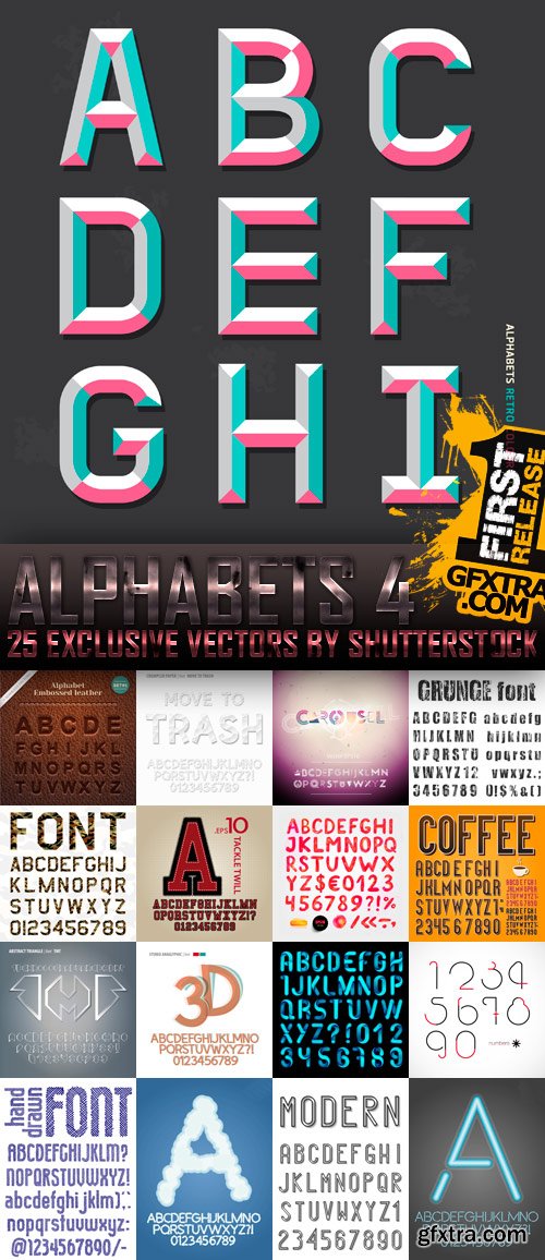 Amazing SS - Alphabets 4, 25xEPS