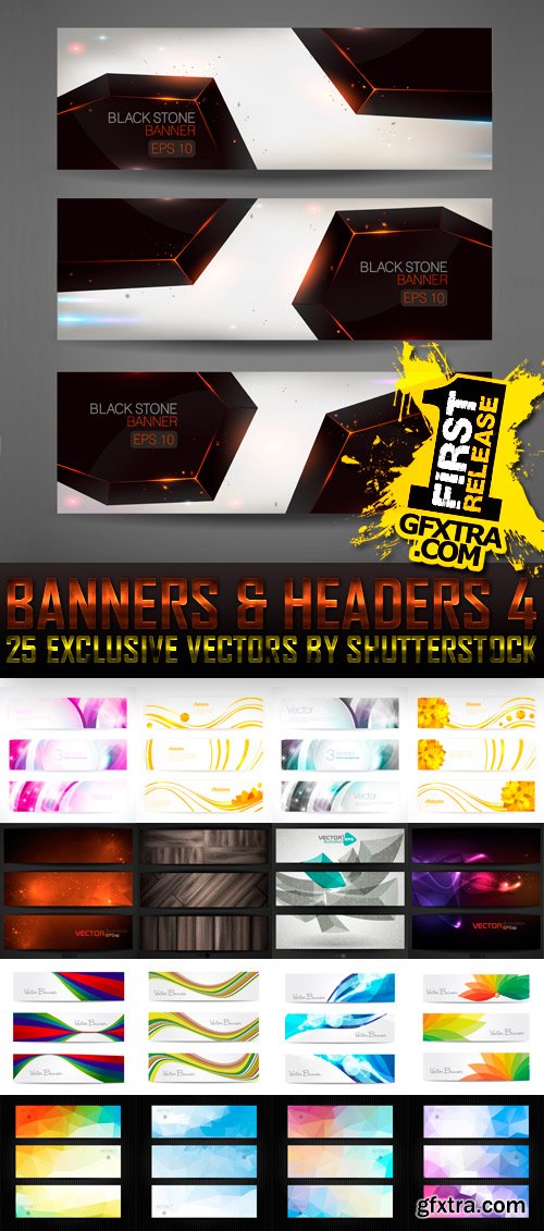 Amazing SS - Banners &amp; Headers 4, 25xEPS