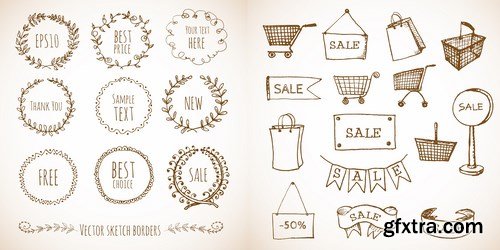 Vintage Style Objects 25xEPS