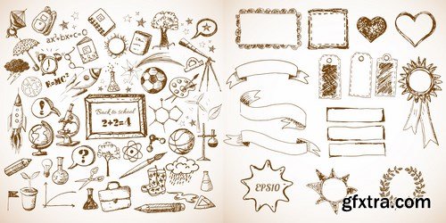 Vintage Style Objects 25xEPS