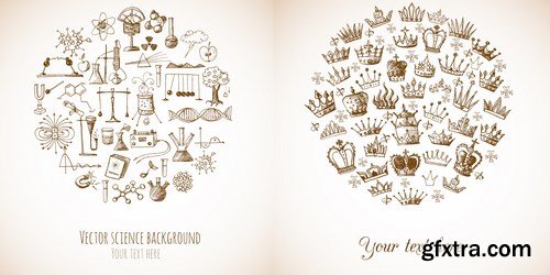 Vintage Style Objects 25xEPS