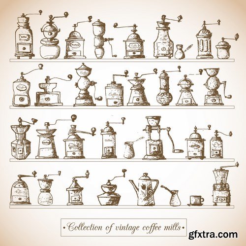 Vintage Style Objects 25xEPS
