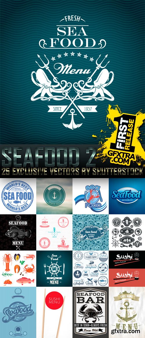 Amazing SS - Seafood 2, 25xEPS Amazing SS - Seafood 2, 25xEPS