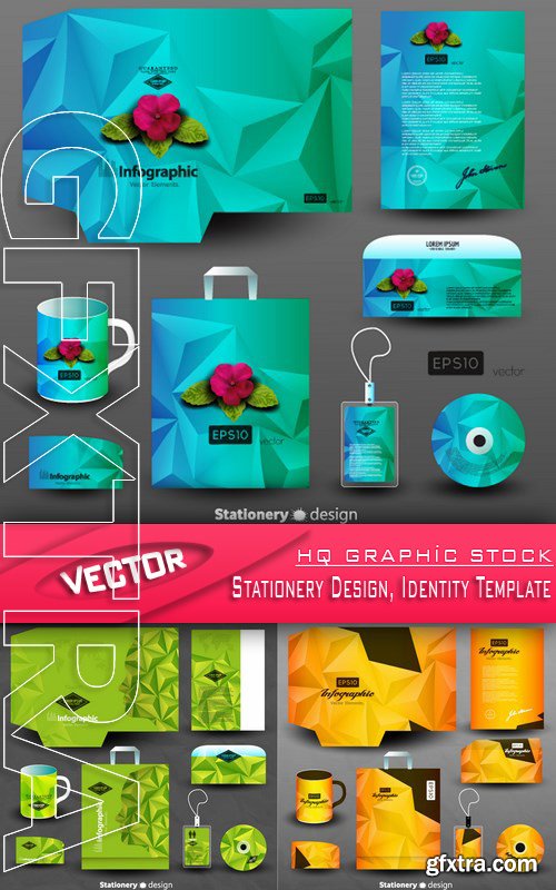 Stock Vector - Stationery Design, Identity Template Stock Vector - Stationery Design, Identity Template