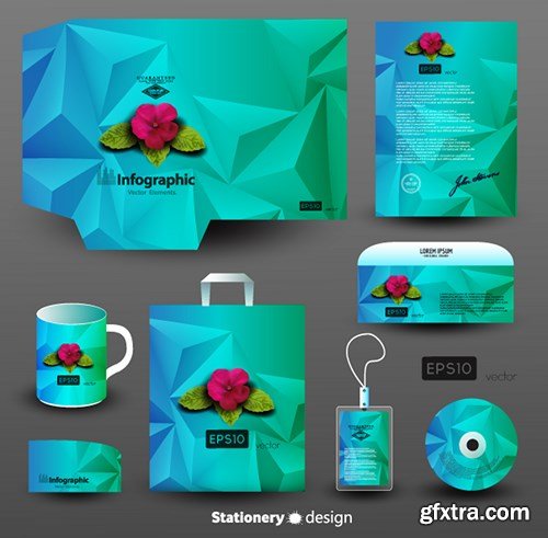 Stock Vector - Stationery Design, Identity Template