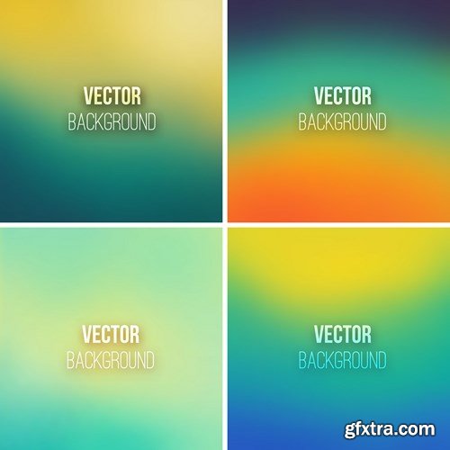 Stock Vector - Colorful Blurred Backgrounds