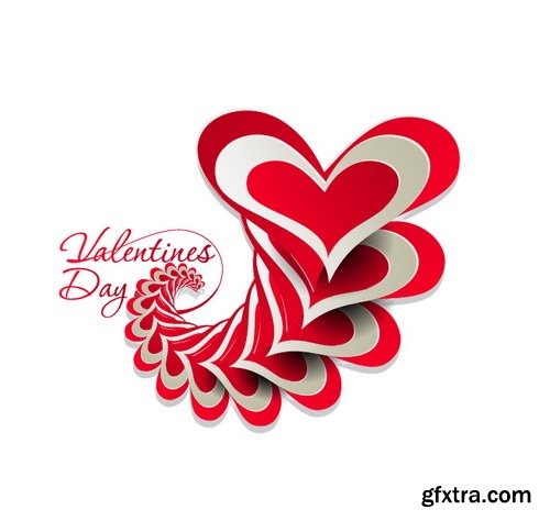 Bright Valentine Day Backgrounds 25xEPS