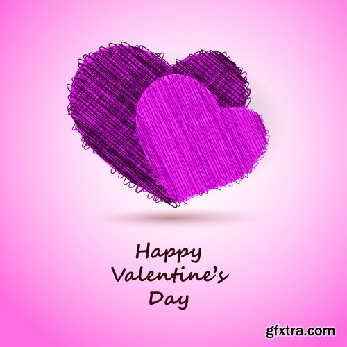 Bright Valentine Day Backgrounds 25xEPS