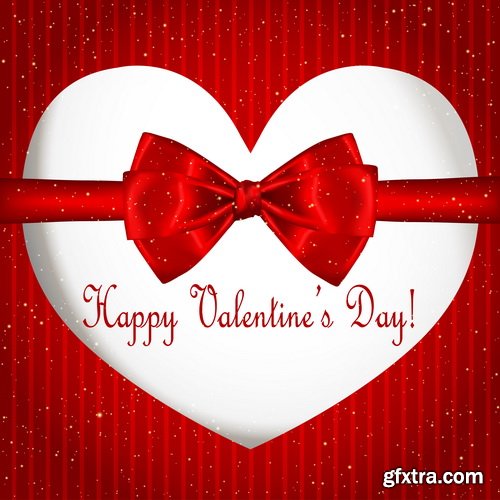 Bright Valentine Day Backgrounds 25xEPS