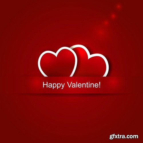 Bright Valentine Day Backgrounds 25xEPS