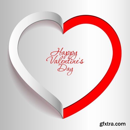 Bright Valentine Day Backgrounds 25xEPS