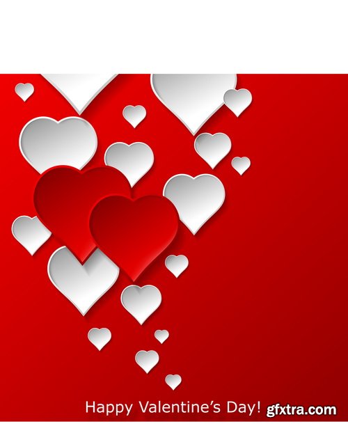 Bright Valentine Day Backgrounds 25xEPS