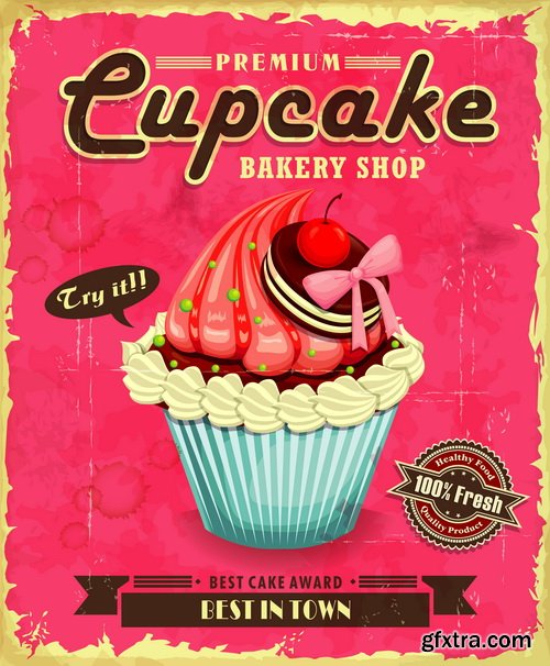 Valentines Cupcake 25xEPS Valentines Cupcake 25xEPS
