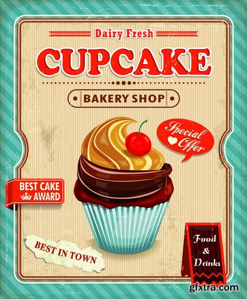 Valentines Cupcake 25xEPS Valentines Cupcake 25xEPS