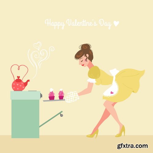 Valentines Cupcake 25xEPS Valentines Cupcake 25xEPS