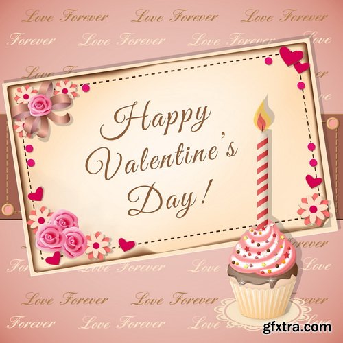 Valentines Cupcake 25xEPS Valentines Cupcake 25xEPS