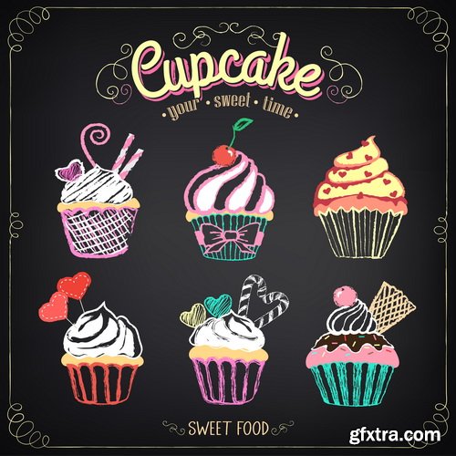 Valentines Cupcake 25xEPS Valentines Cupcake 25xEPS