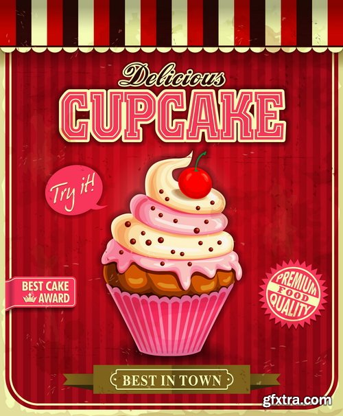 Valentines Cupcake 25xEPS Valentines Cupcake 25xEPS