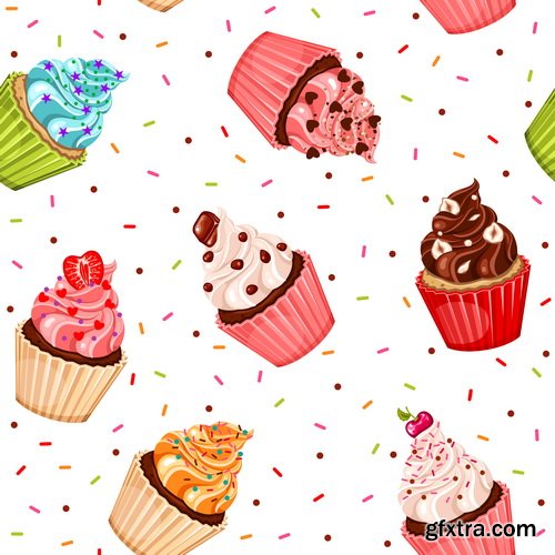 Valentines Cupcake 25xEPS Valentines Cupcake 25xEPS