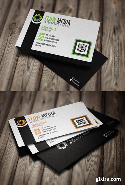 Flow Media Business Cards