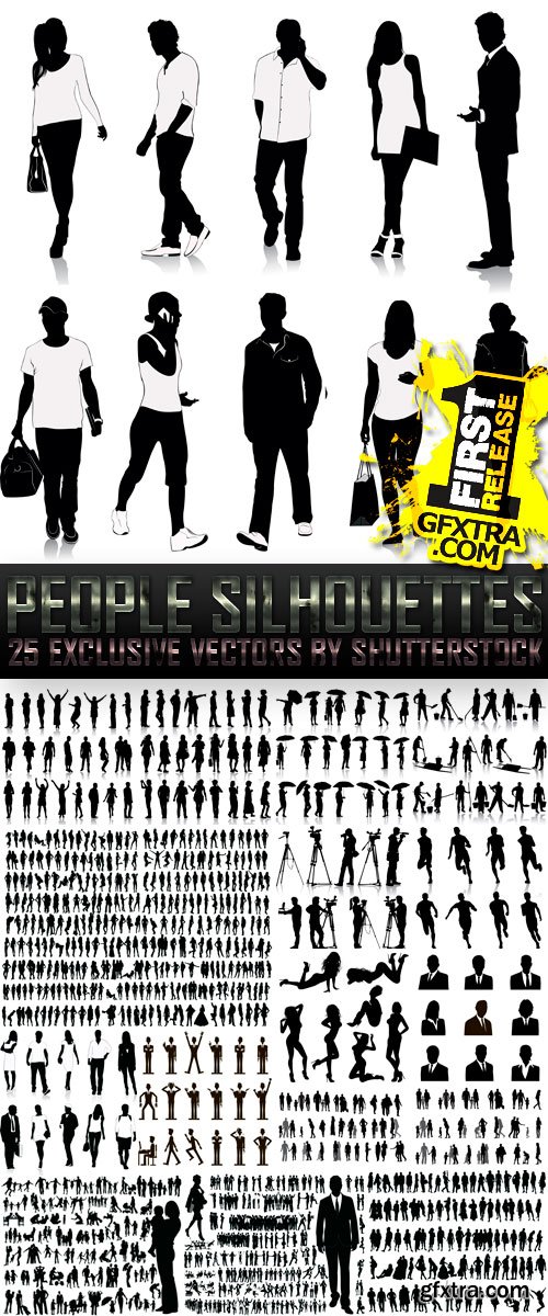 Amazing SS - People Silhouettes (vol.2), 25xEPS