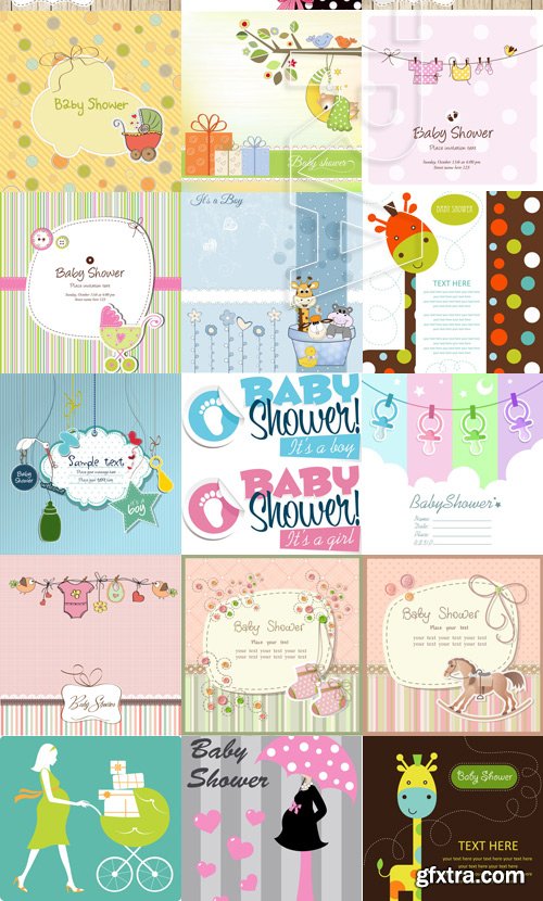 Amazing SS - Baby shower, 25xEPS Amazing SS - Baby shower, 25xEPS