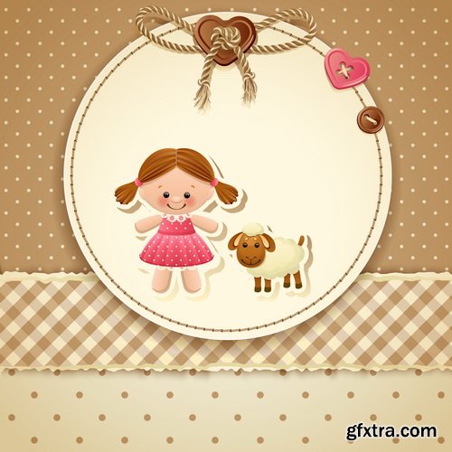 Baby Shower Cards #1, 25xEPS