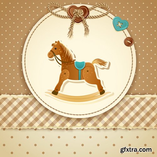 Baby Shower Cards #1, 25xEPS