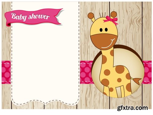 Baby Shower Cards #1, 25xEPS