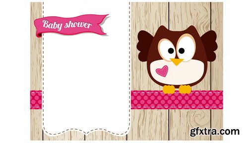 Baby Shower Cards #1, 25xEPS