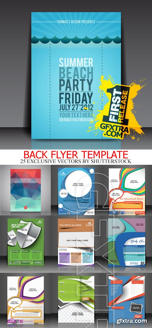 Amazing SS - Back Flyer Template, 25xEPS Amazing SS - Back Flyer Template, 25xEPS