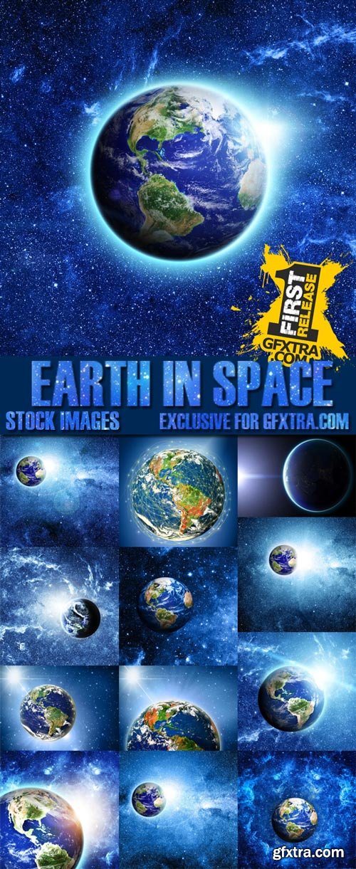 Planet Earth in Space 25xJpg