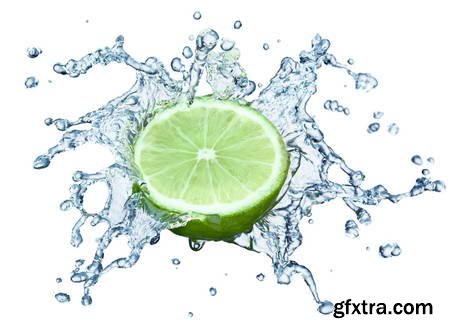 Vegetables and Fruits on White Background 49xJPG