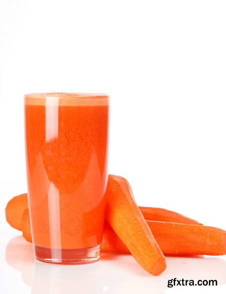 Vegetables and Fruits on White Background 49xJPG