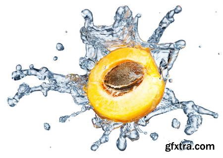 Vegetables and Fruits on White Background 49xJPG