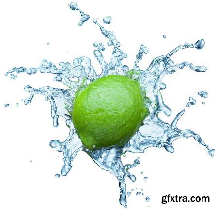 Vegetables and Fruits on White Background 49xJPG