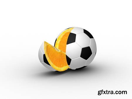 Vegetables and Fruits on White Background 49xJPG