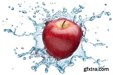 Vegetables and Fruits on White Background 49xJPG